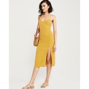 Polka dot yellow dress